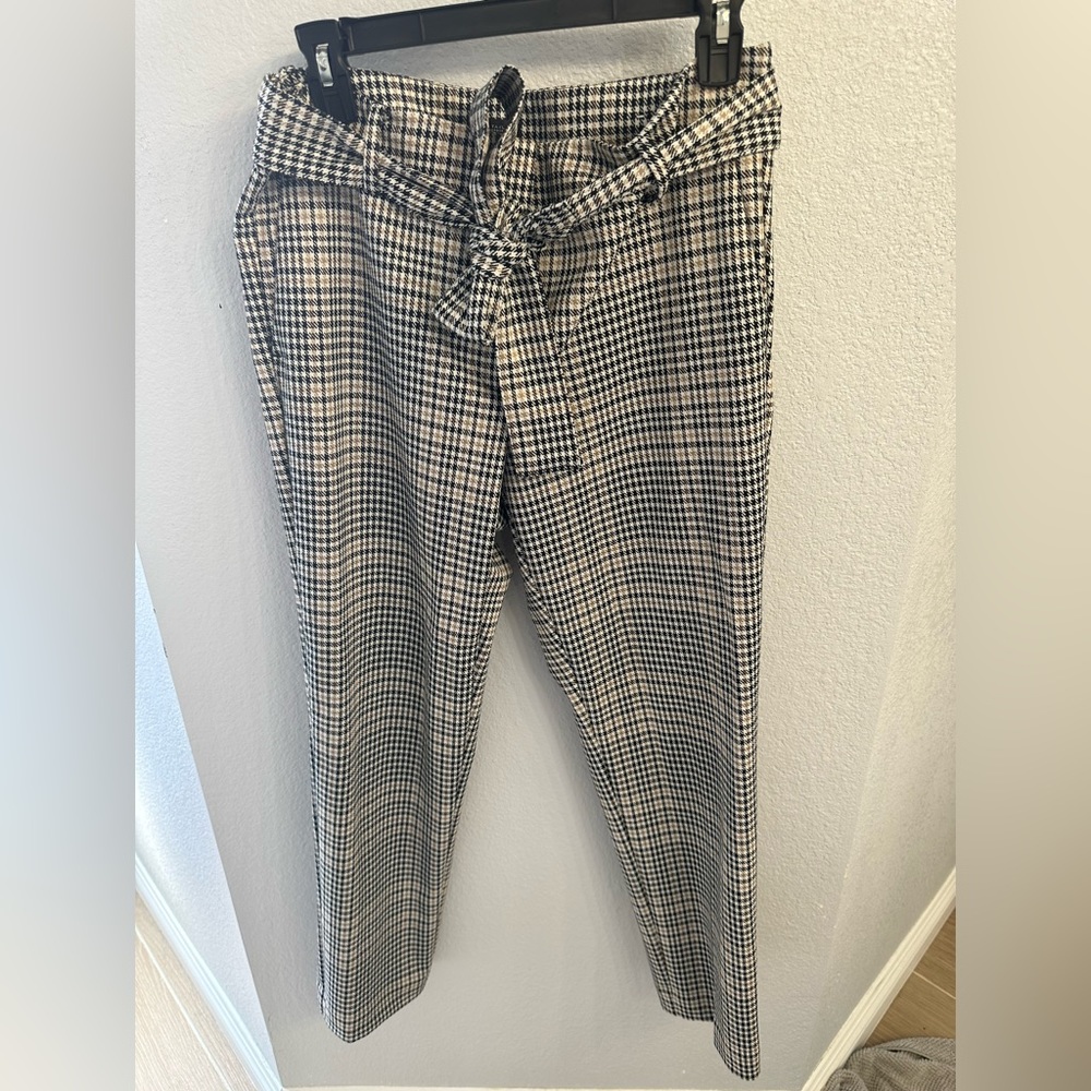 Plaid Ann Taylor boot cut dress pants